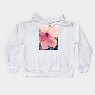 Hibiscus in the Rain Kids Hoodie